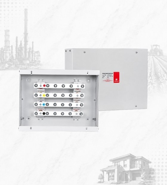Havells 100 AMP Bus Bar Chamber – 4 Way Power Distribution